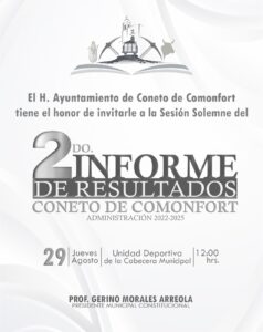 Invitacion al Informe de Gerino Morales