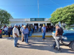 Protesta contra la CFE Canatlán