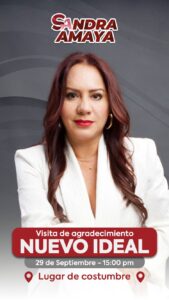 Diputada Sandra Amaya