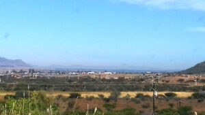 Valle de Cacaria visto desde el municipio de Durango, de sur a norte.