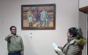 Foto de archivo, cuando Daniel Calderón rindió protesta como alcalde interino el mes de enero del año 2023.