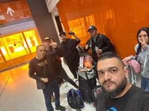 Esperando salida para EEUU